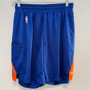 Nike NBA New York‎ Knicks Basketball Shorts Blue Orange Size XL